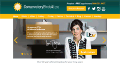 Desktop Screenshot of conservatoryblinds4less.co.uk