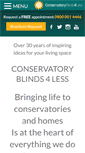 Mobile Screenshot of conservatoryblinds4less.co.uk