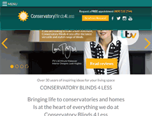 Tablet Screenshot of conservatoryblinds4less.co.uk